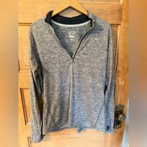 Nike Gray Zip-Up Sweater